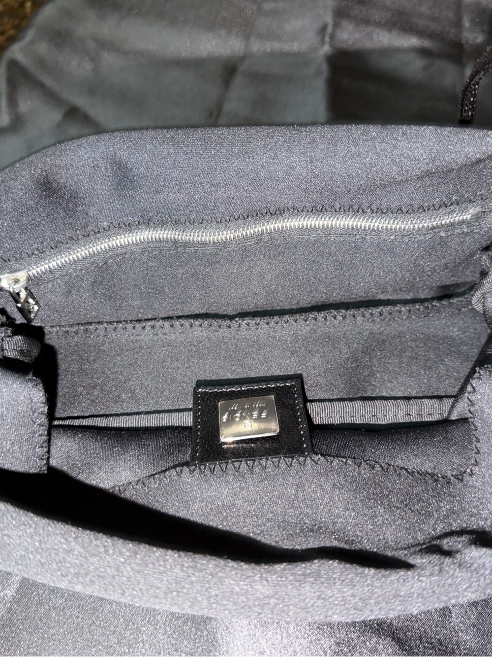 Fendi Black Shoulder Bag with Silver Hardware - Picture 9 of 10